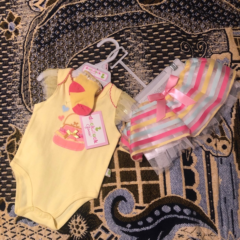 NWT Onesie TuTu Set 0-3M 🎀